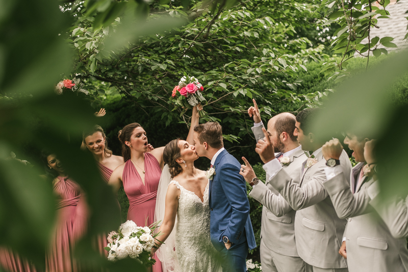 Fun and stylish bridal party photos at Antrim 1844 in Taneytown, Maryland by Britney Clause Photography