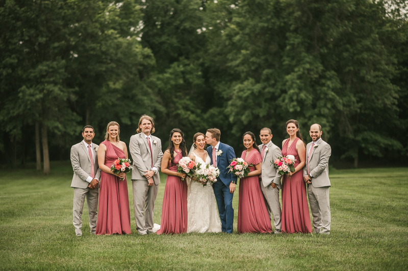 Fun and stylish bridal party photos at Antrim 1844 in Taneytown, Maryland by Britney Clause Photography