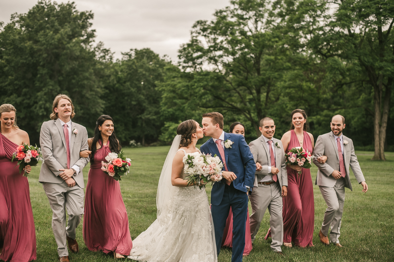 Fun and stylish bridal party photos at Antrim 1844 in Taneytown, Maryland by Britney Clause Photography