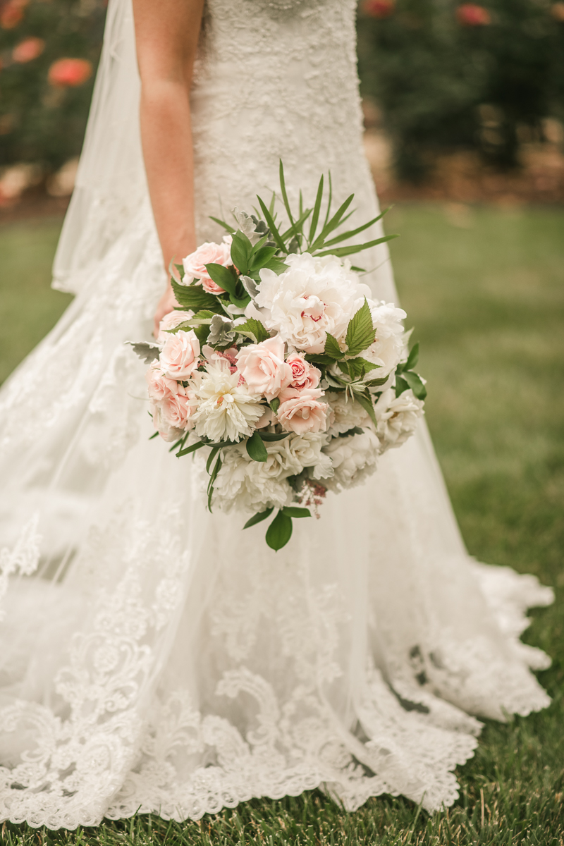 Stunning wedding day florals by Victoria Clausen Floral Events at Antrim 1844 in Taneytown, Maryland by Britney Clause Photography