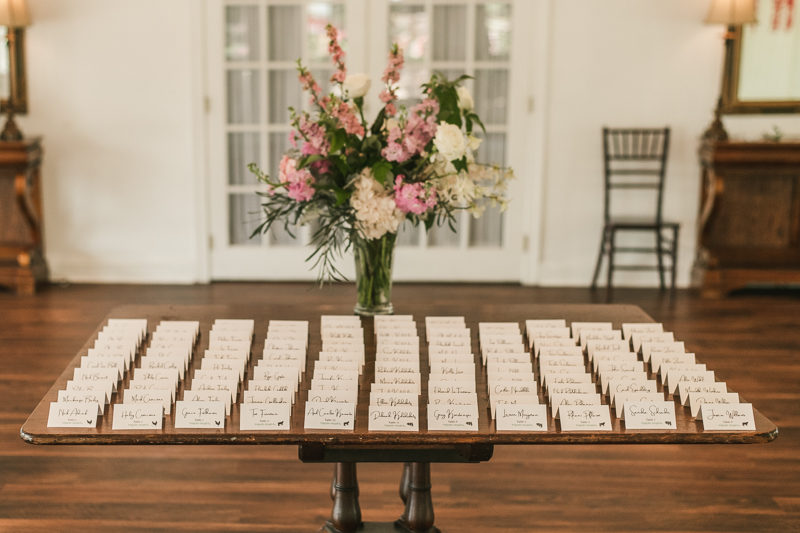 A fun and classic wedding reception at Antrim 1844 in Taneytown, Maryland by Britney Clause Photography