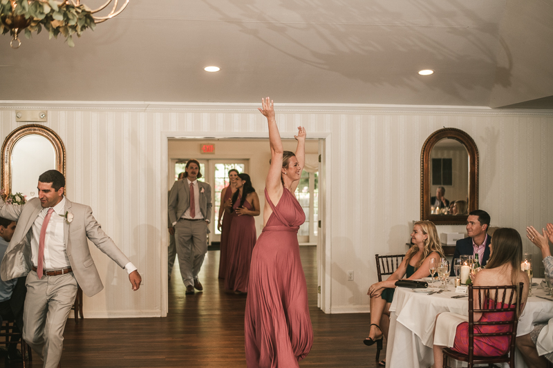 A fun and classic wedding reception at Antrim 1844 in Taneytown, Maryland by Britney Clause Photography