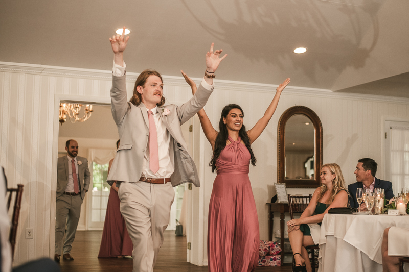 A fun and classic wedding reception at Antrim 1844 in Taneytown, Maryland by Britney Clause Photography