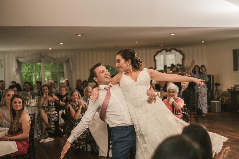 A choreographed first dance at Antrim 1844 in Taneytown, Maryland by Britney Clause Photography