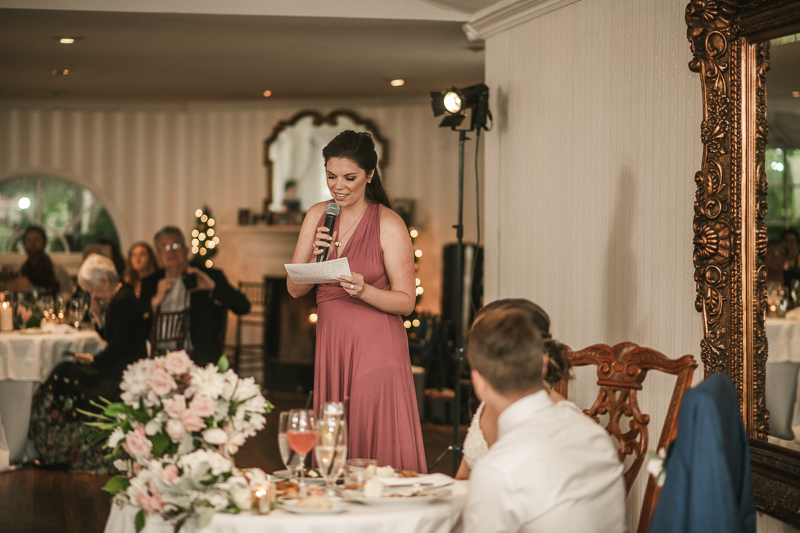 A fun and classic wedding reception at Antrim 1844 in Taneytown, Maryland by Britney Clause Photography