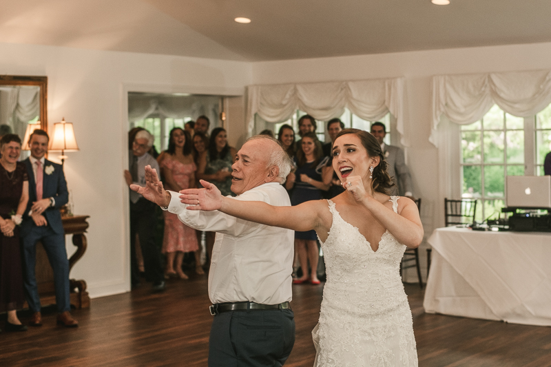 A fun and classic wedding reception at Antrim 1844 in Taneytown, Maryland by Britney Clause Photography