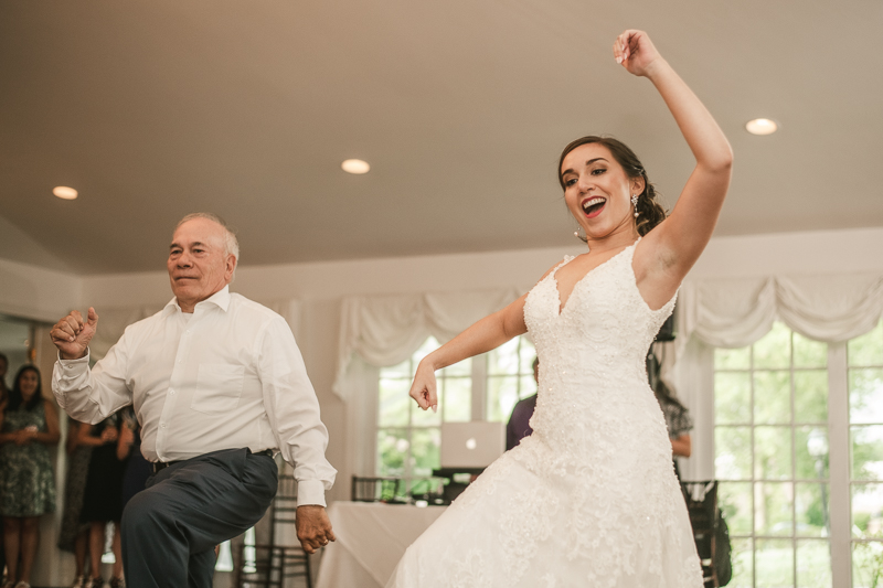 A fun and classic wedding reception at Antrim 1844 in Taneytown, Maryland by Britney Clause Photography