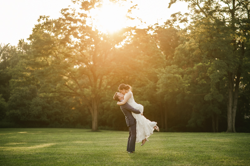 Gorgeous wedding portraits of the bride and groom at Antrim 1844 in Taneytown, Maryland by Britney Clause Photography