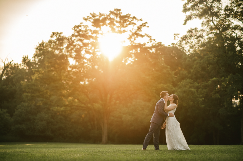 Gorgeous wedding portraits of the bride and groom at Antrim 1844 in Taneytown, Maryland by Britney Clause Photography