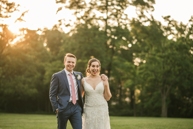 Gorgeous wedding portraits of the bride and groom at Antrim 1844 in Taneytown, Maryland by Britney Clause Photography