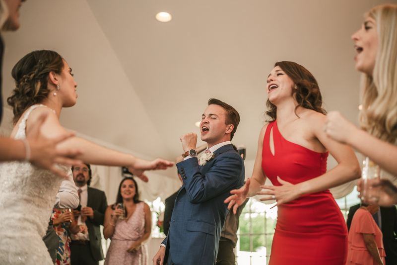 A fun and classic wedding reception at Antrim 1844 in Taneytown, Maryland by Britney Clause Photography