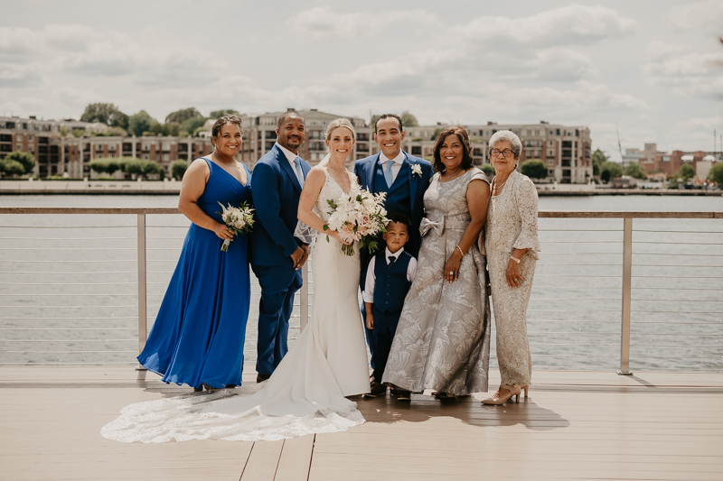 A summer wedding in July at The Winslow in Baltimore, Maryland by Britney Clause Photography