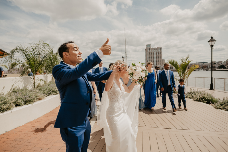 Stunning bride and groom wedding portraits at The Winslow in Baltimore, Maryland by Britney Clause Photography