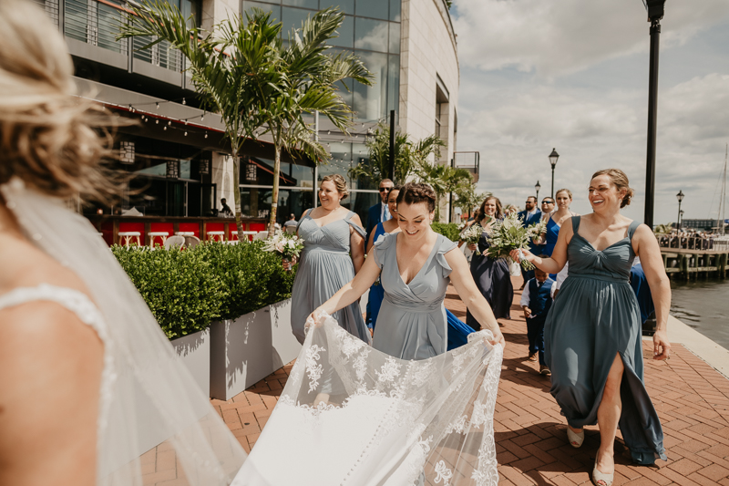 A summer wedding in July at The Winslow in Baltimore, Maryland by Britney Clause Photography