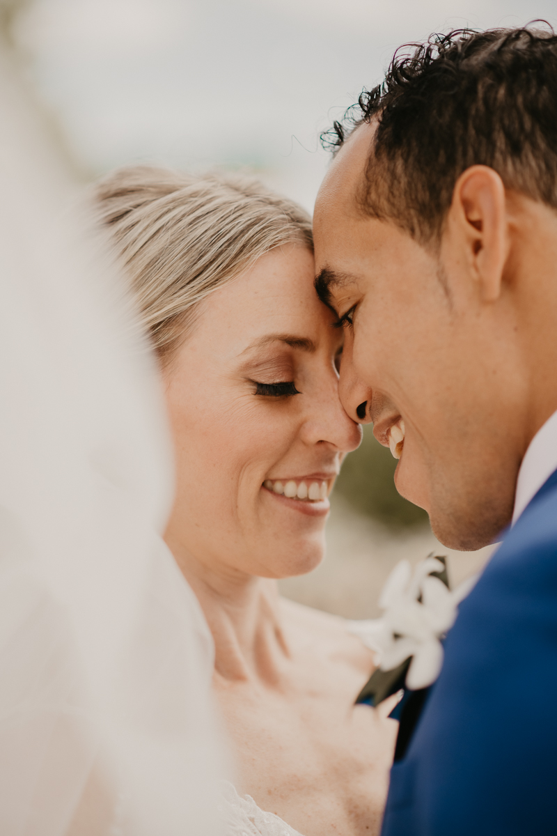 Stunning bride and groom wedding portraits at The Winslow in Baltimore, Maryland by Britney Clause Photography