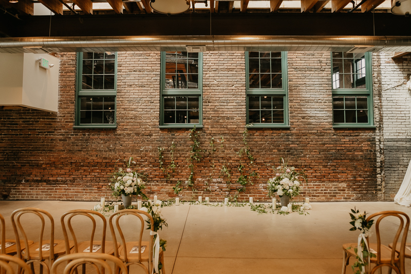 Amazing wedding florals by Floral Impression at The Winslow in Baltimore, Maryland by Britney Clause Photography