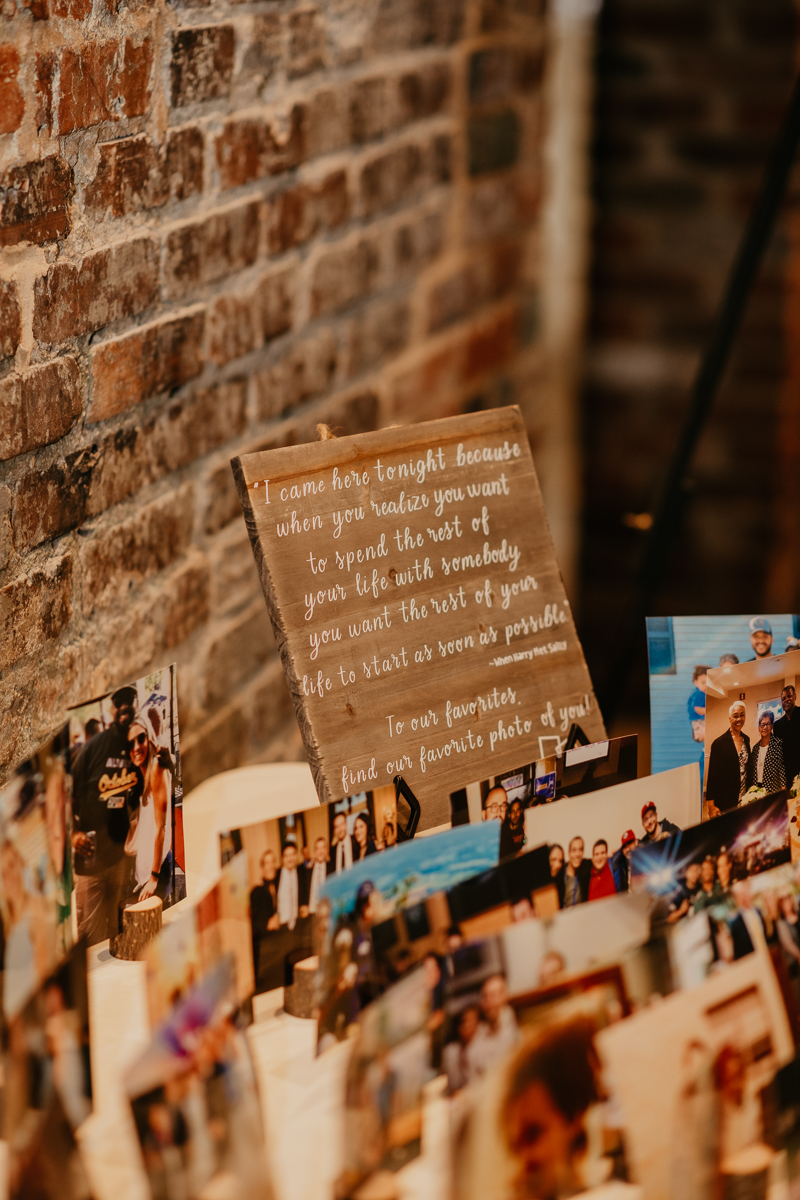 Magical wedding reception decor at The Winslow in Baltimore Maryland by Britney Clause Photography