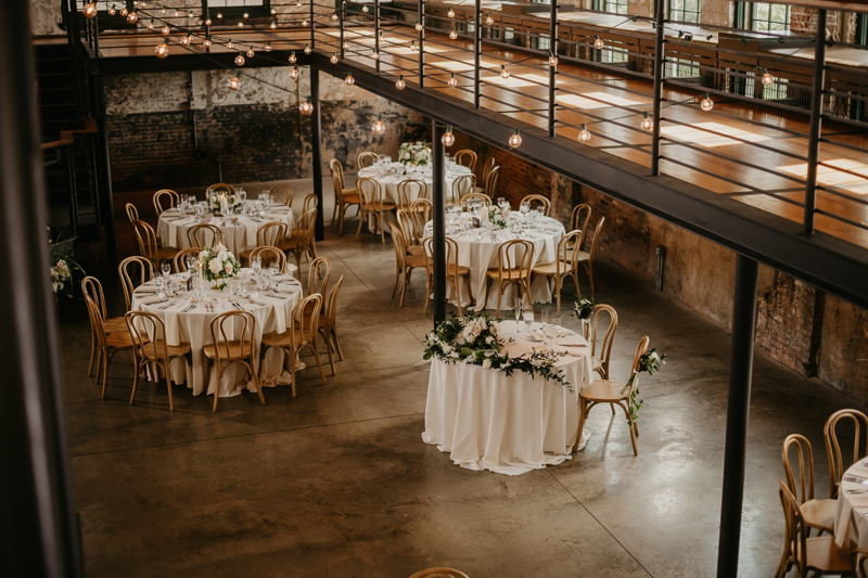 Magical wedding reception decor at The Winslow in Baltimore Maryland by Britney Clause Photography