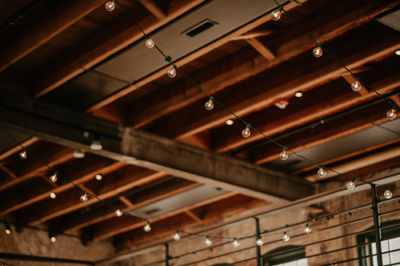 Magical wedding reception decor at The Winslow in Baltimore Maryland by Britney Clause Photography