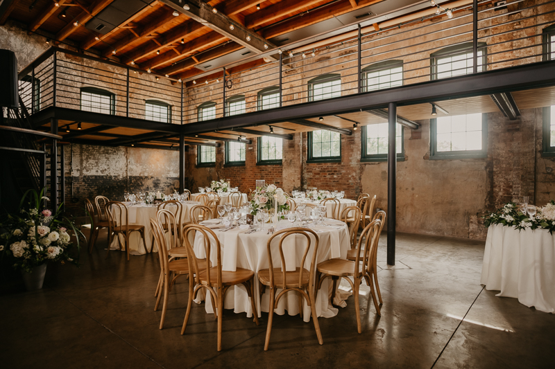 Magical wedding reception decor at The Winslow in Baltimore Maryland by Britney Clause Photography