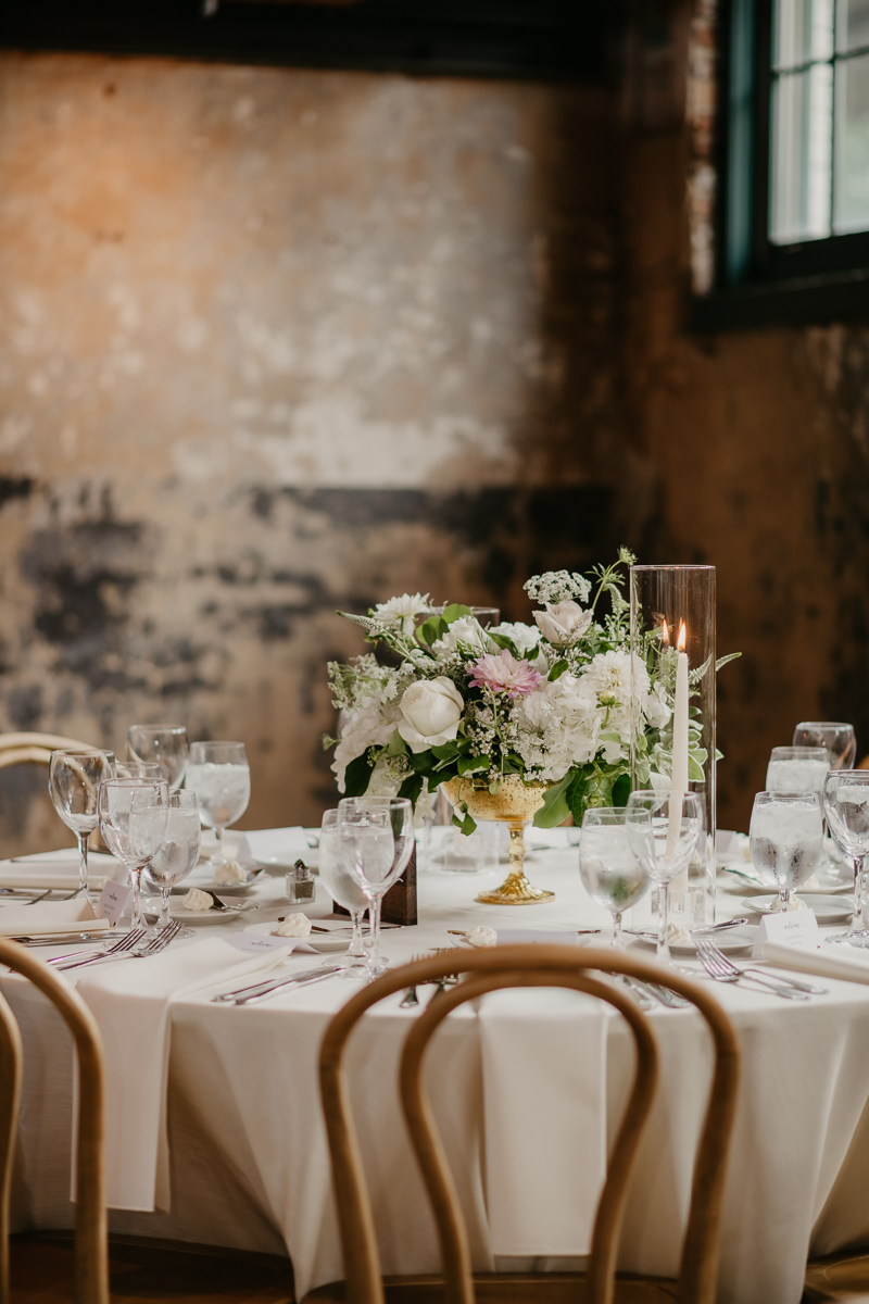 Magical wedding reception decor at The Winslow in Baltimore Maryland by Britney Clause Photography