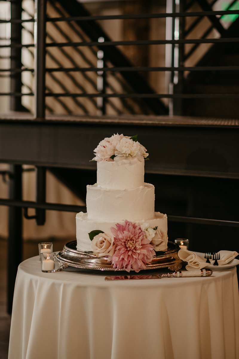 Yummy wedding food at The Winslow by Linwoods Catering in Baltimore, Maryland by Britney Clause Photography