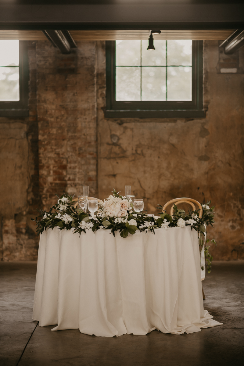 Magical wedding reception decor at The Winslow in Baltimore Maryland by Britney Clause Photography