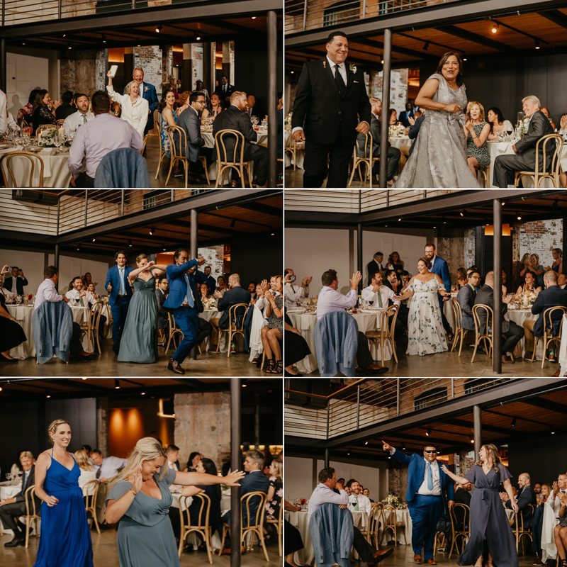 A fun wedding reception at The Winslow in Baltimore, Maryland by Britney Clause Photography