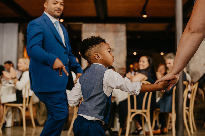 A fun wedding reception at The Winslow in Baltimore, Maryland by Britney Clause Photography