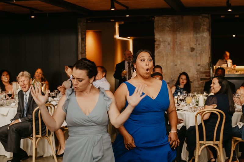 A fun wedding reception at The Winslow in Baltimore, Maryland by Britney Clause Photography