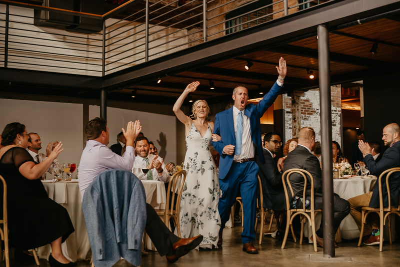A fun wedding reception at The Winslow in Baltimore, Maryland by Britney Clause Photography