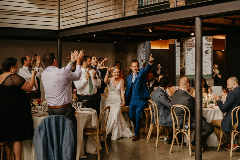 A fun wedding reception at The Winslow in Baltimore, Maryland by Britney Clause Photography