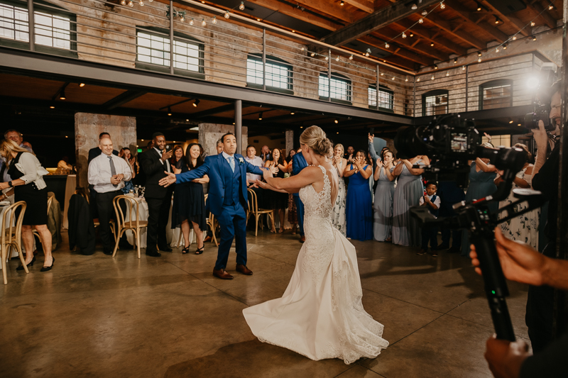 A fun wedding reception at The Winslow in Baltimore, Maryland by Britney Clause Photography