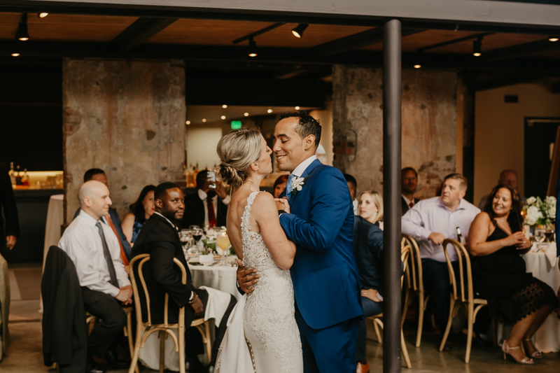 A fun wedding reception at The Winslow in Baltimore, Maryland by Britney Clause Photography