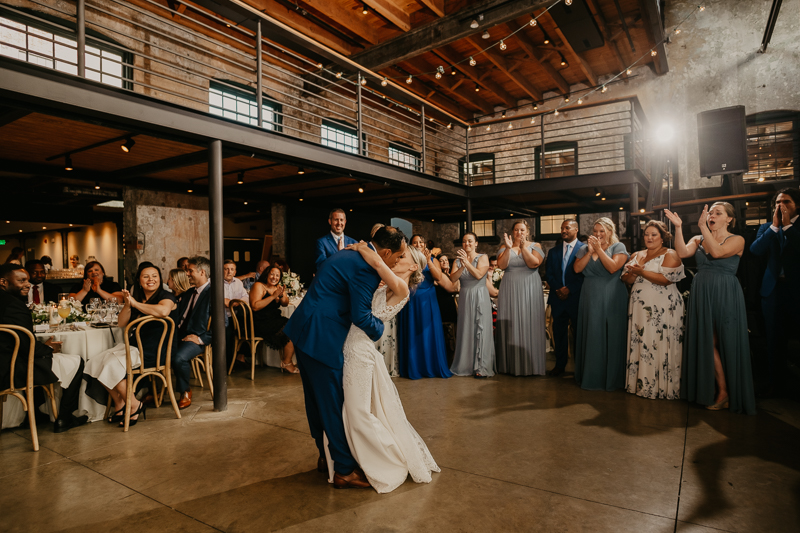 A fun wedding reception at The Winslow in Baltimore, Maryland by Britney Clause Photography