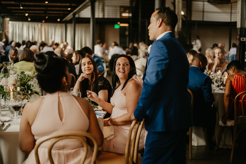 A fun wedding reception at The Winslow in Baltimore, Maryland by Britney Clause Photography