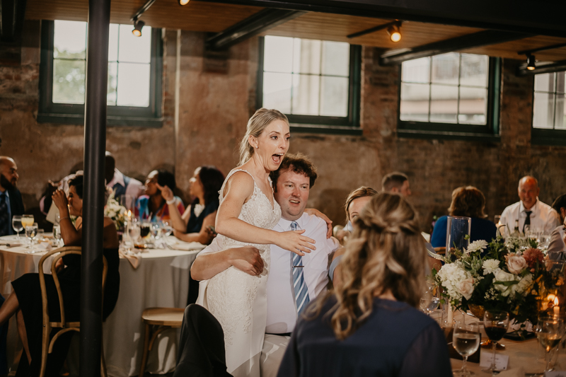 A fun wedding reception at The Winslow in Baltimore, Maryland by Britney Clause Photography