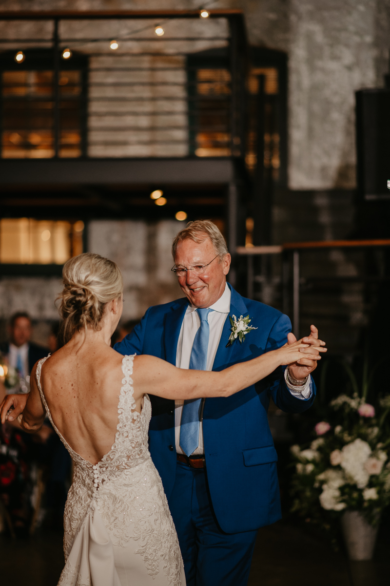 A fun wedding reception at The Winslow in Baltimore, Maryland by Britney Clause Photography