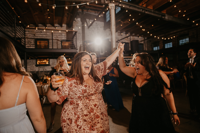 A fun wedding reception at The Winslow in Baltimore, Maryland by Britney Clause Photography