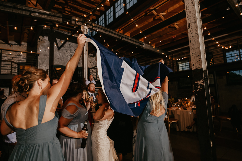 A fun wedding reception at The Winslow in Baltimore, Maryland by Britney Clause Photography