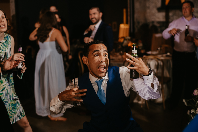 A fun wedding reception at The Winslow in Baltimore, Maryland by Britney Clause Photography