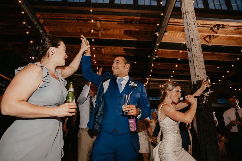 A fun wedding reception at The Winslow in Baltimore, Maryland by Britney Clause Photography