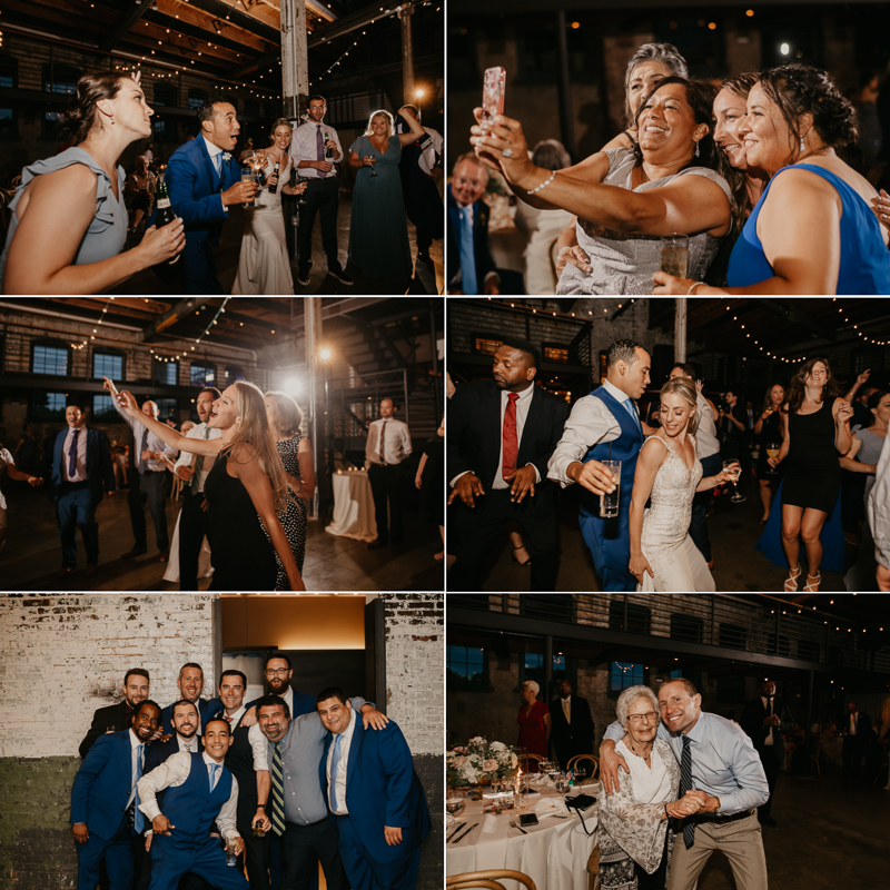 A fun wedding reception at The Winslow in Baltimore, Maryland by Britney Clause Photography