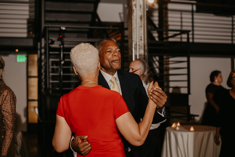 A fun wedding reception at The Winslow in Baltimore, Maryland by Britney Clause Photography