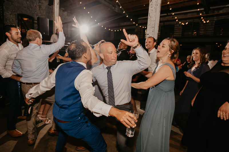 A fun wedding reception at The Winslow in Baltimore, Maryland by Britney Clause Photography