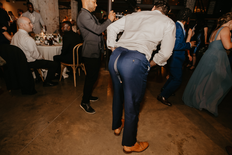 A fun wedding reception at The Winslow in Baltimore, Maryland by Britney Clause Photography