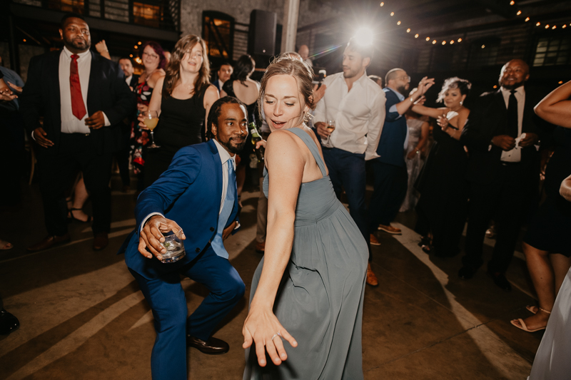 A fun wedding reception at The Winslow in Baltimore, Maryland by Britney Clause Photography