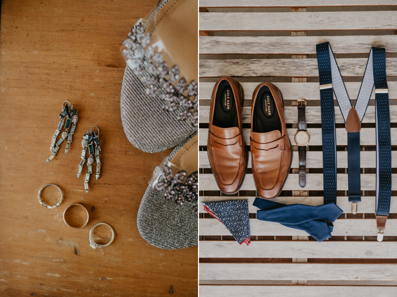 Gorgeous wedding details for a beach wedding in Folly Beach, South Carolina by Britney Clause Photography