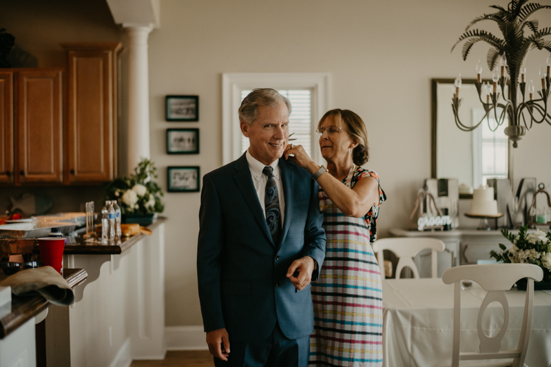 A summer beach wedding in July at in Folly Beach, South Carolina by Britney Clause Photography