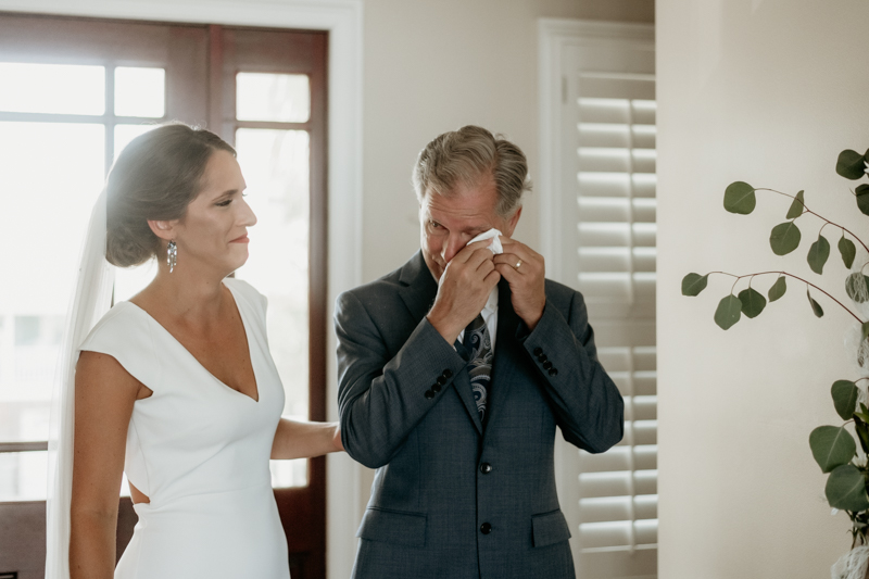 A beautiful beach wedding ceremony in Folly Beach, South Carolina by Britney Clause Photography